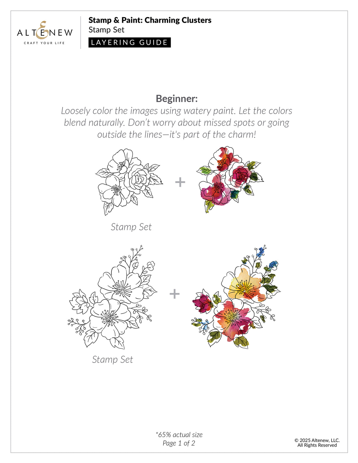 Altenew Stamp & Paint: Charming Clusters - Complete Bundle