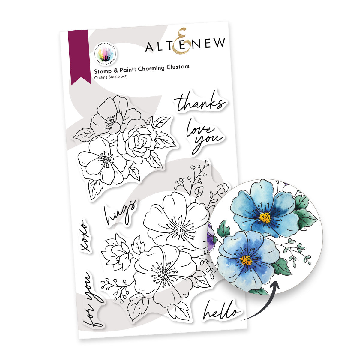 Altenew Stamp & Paint: Charming Clusters - Complete Bundle