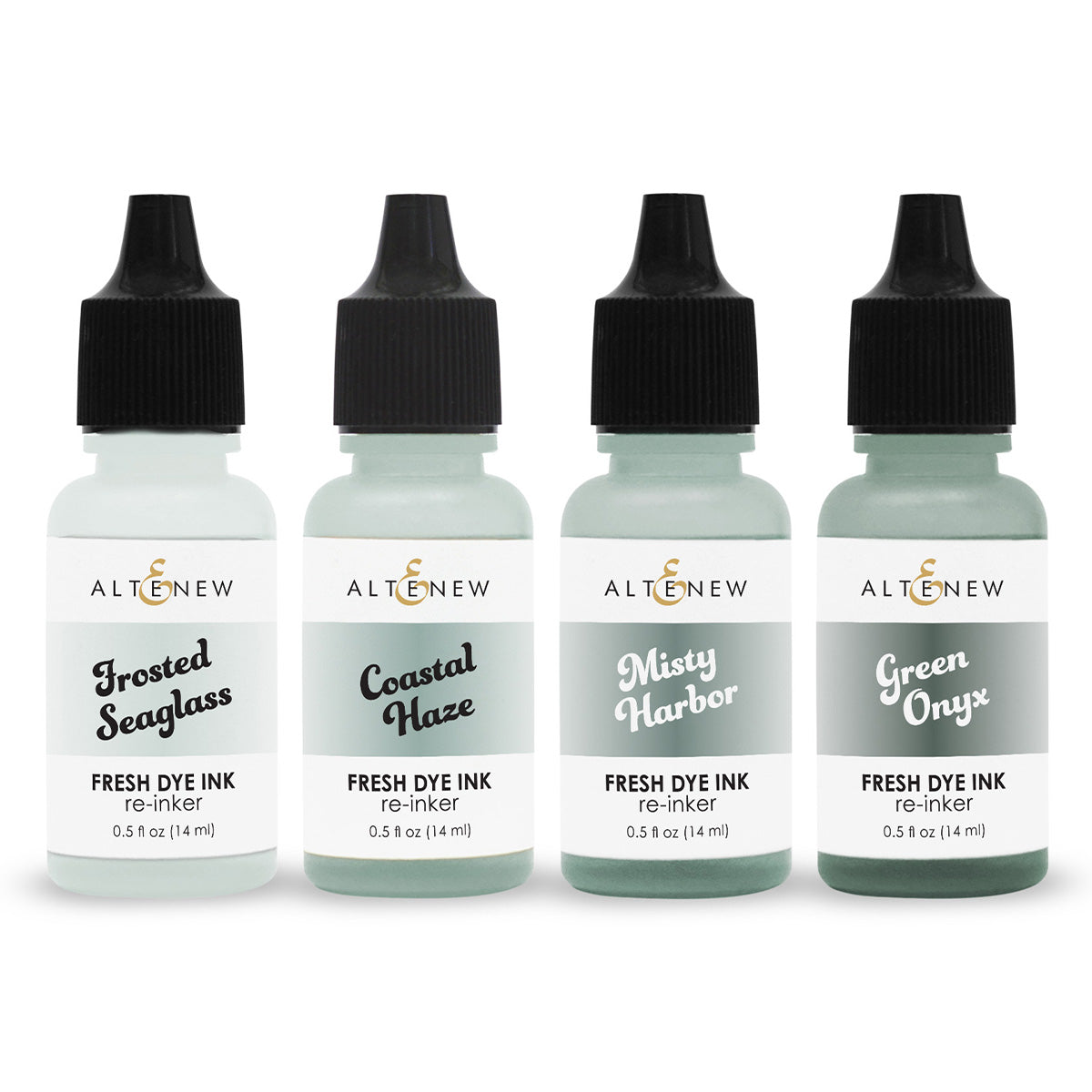 Altenew Coastal Mist Fresh Dye Ink Reinker Bundle