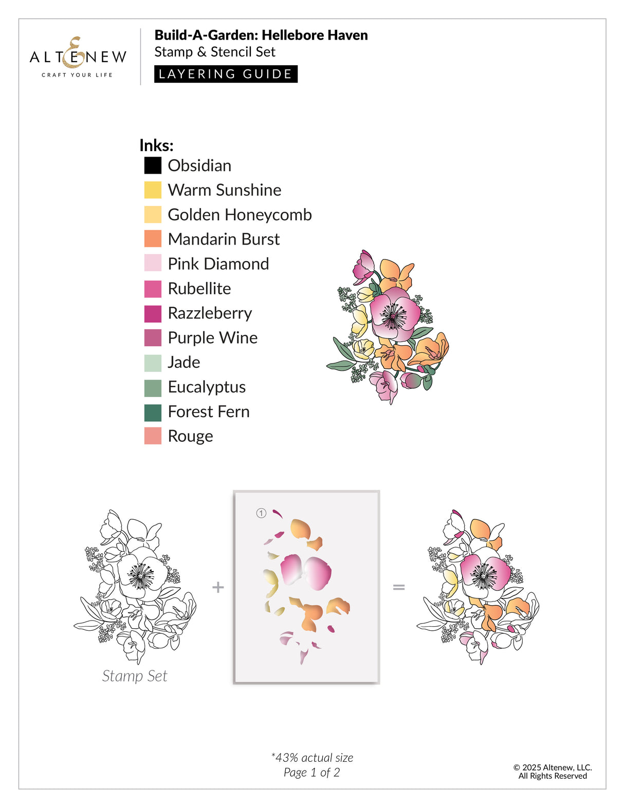 Altenew Build-A-Garden: Hellebore Haven + Add-on Folder