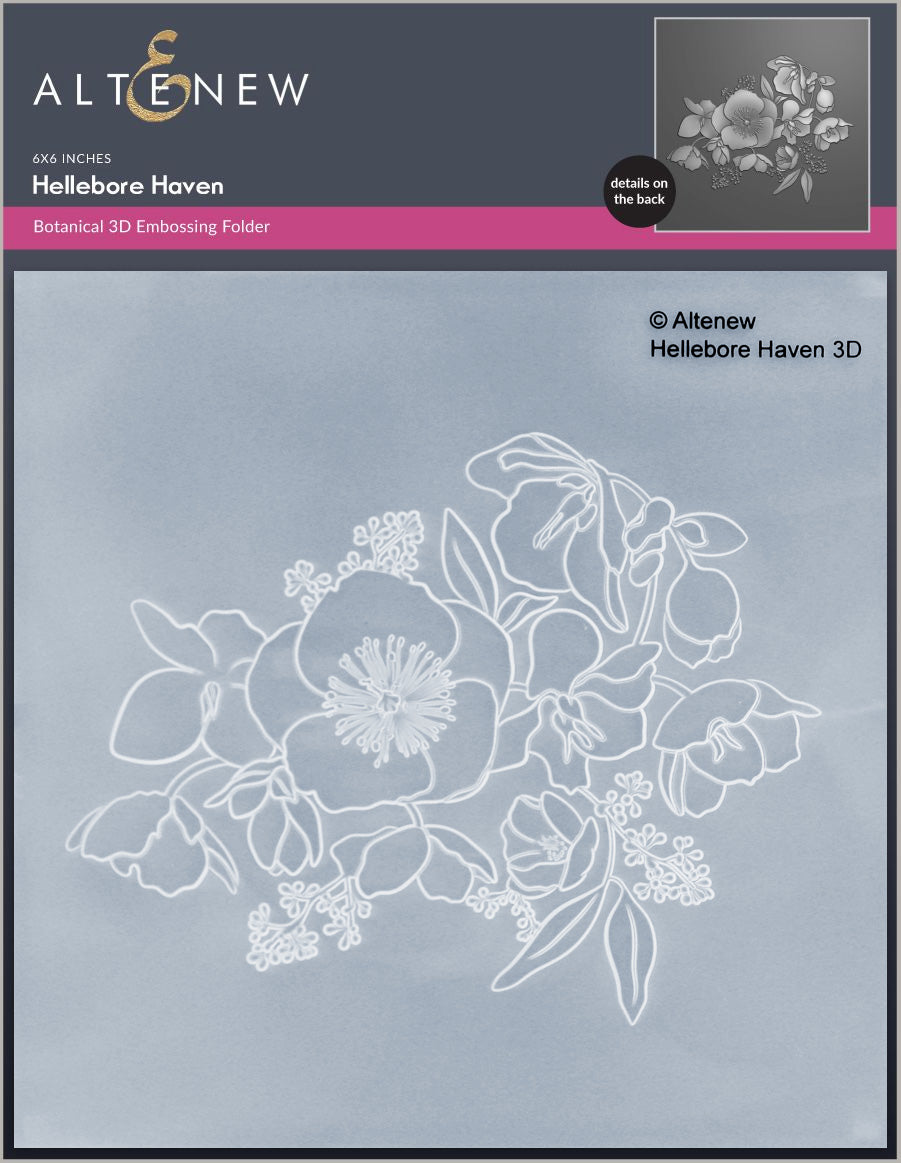 Altenew Hellebore Haven 3D Embossing Folder