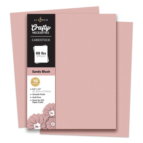 Altenew Crafty Necessities: Sandy Blush Cardstock (10 sheets)