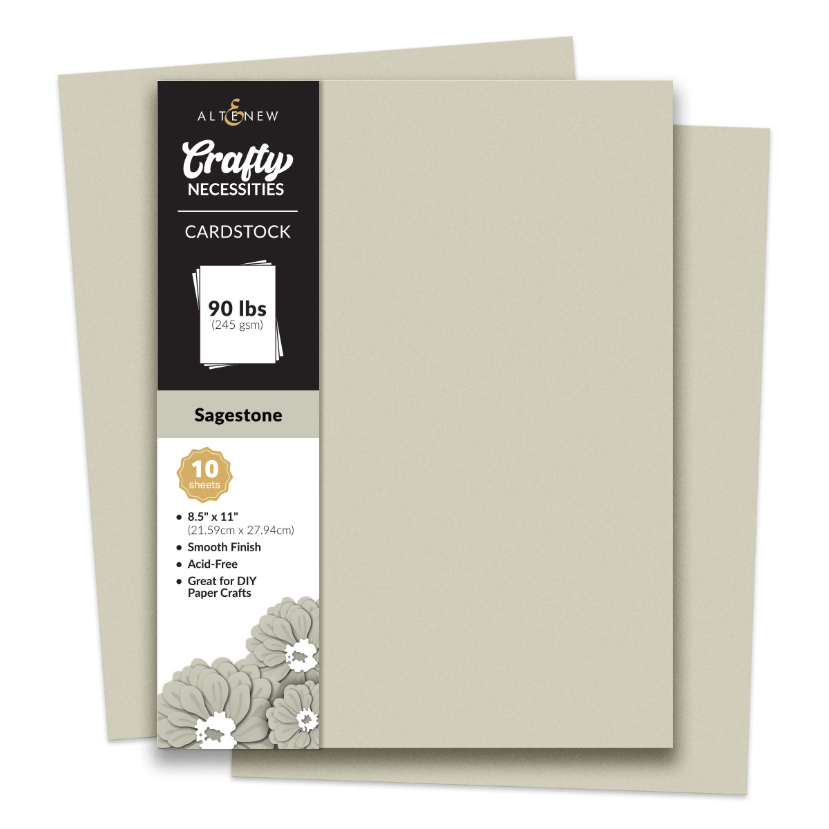 Altenew Crafty Necessities: Sagestone Cardstock (10 sheets)