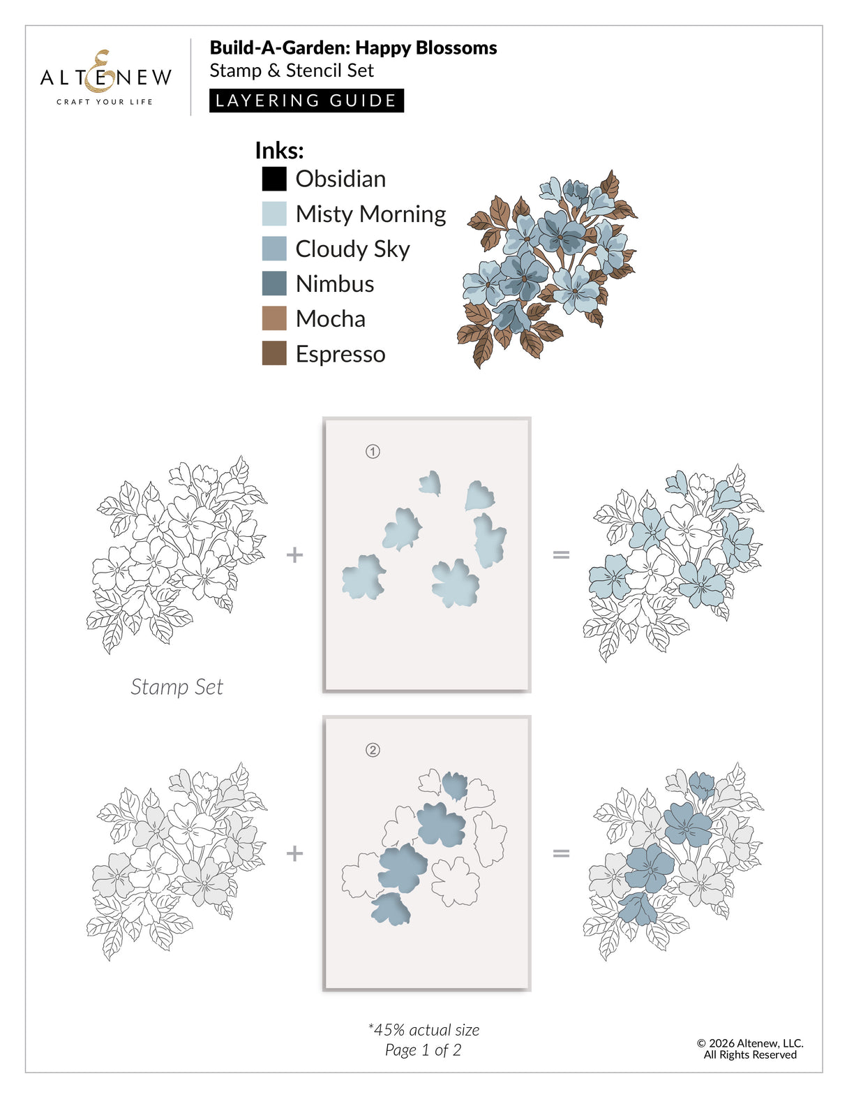 Altenew Build-A-Garden: Happy Blossoms