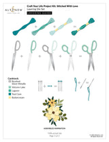 Altenew Craft Your Life Project Kit: Stitched With Love & Add-On Die Bundle