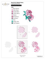 Altenew Stencil Art: Majestic Roses Layering Stencil Set