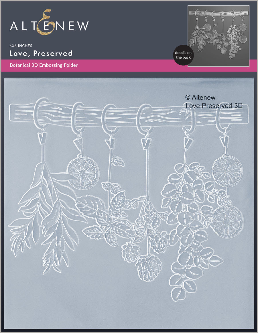 Altenew Love, Preserved 3D Embossing Folder