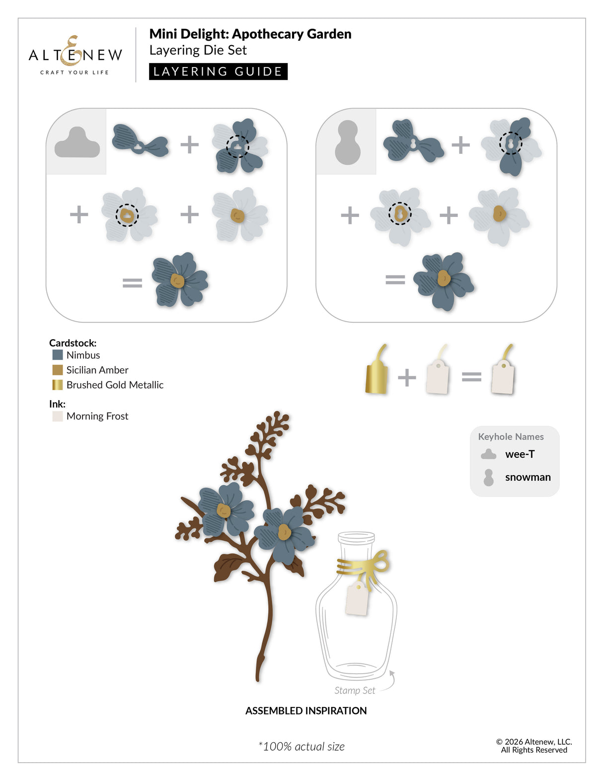 Altenew Mini Delight: Apothecary Garden Stamp & Die Set