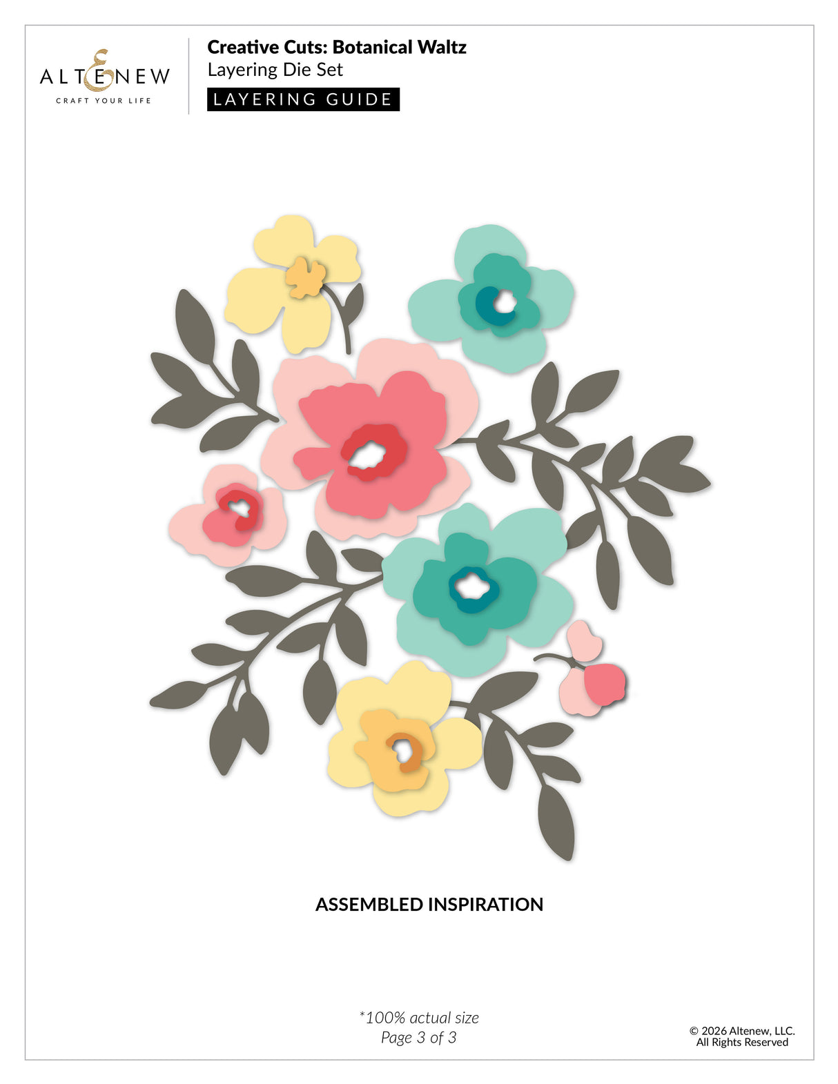 Altenew Creative Cuts: Botanical Waltz Layering Die Set