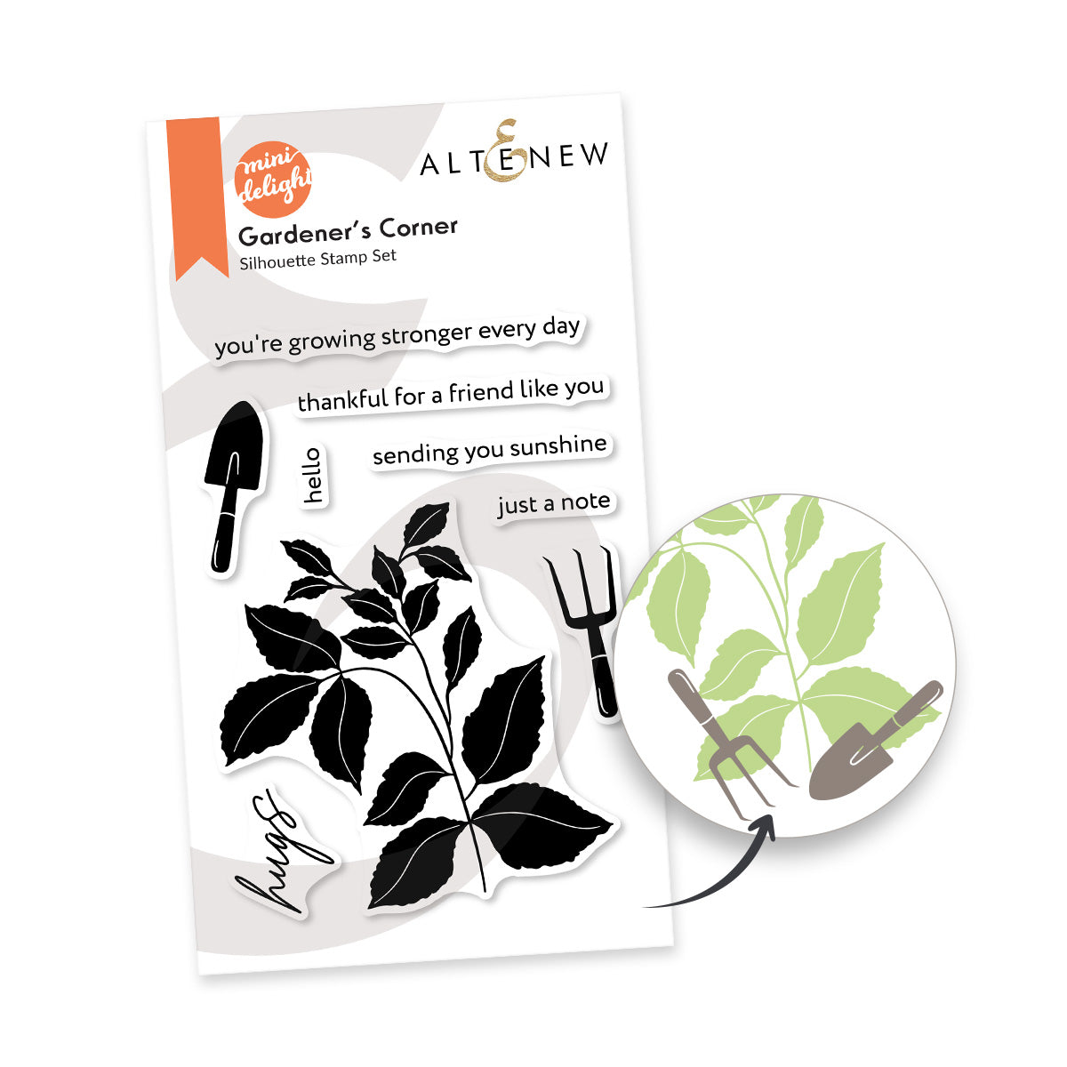 Altenew Mini Delight: Gardener's Corner Stamp & Die Set