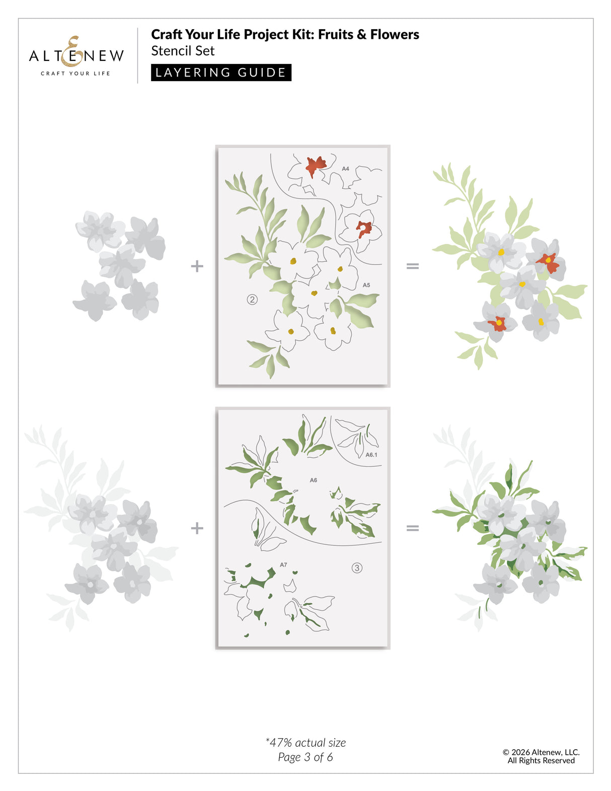 Altenew Craft Your Life Project Kit: Fruits & Flowers & Add-On Die Bundle