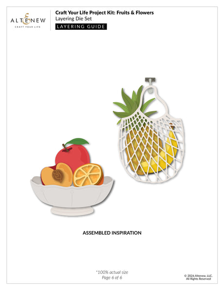 Altenew Craft Your Life Project Kit: Fruits & Flowers & Add-On Die Bundle