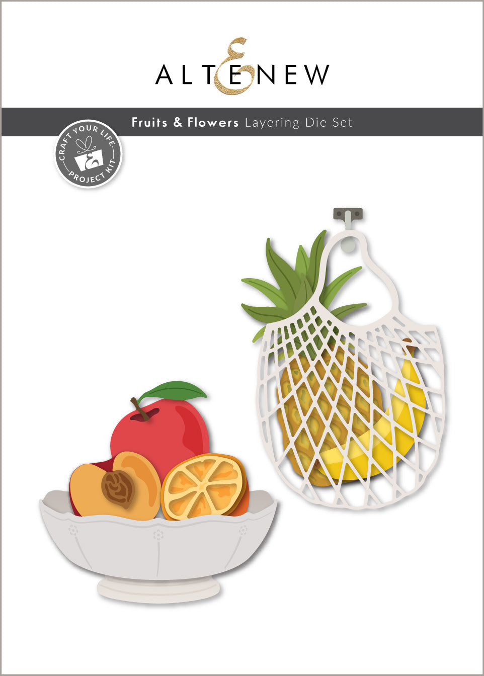 Altenew Craft Your Life Project Kit: Fruits & Flowers & Add-On Die Bundle