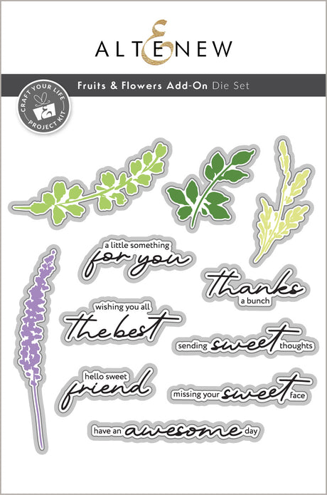 Altenew Craft Your Life Project Kit: Fruits & Flowers & Add-On Die Bundle