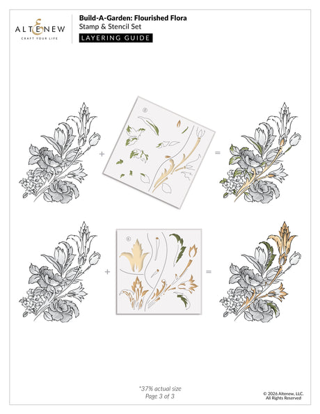 Altenew Build-A-Garden: Flourished Flora & Add-On Die Bundle