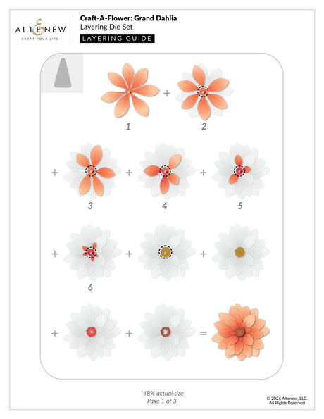 Altenew Craft-A-Flower: Grand Dahlia Layering Die Set
