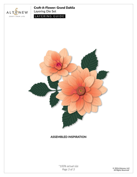 Altenew Craft-A-Flower: Grand Dahlia Layering Die Set