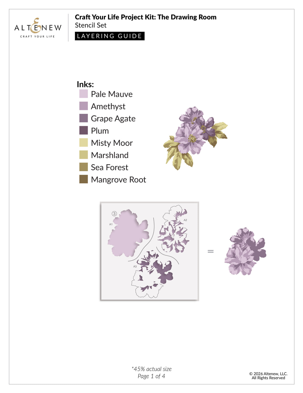 Altenew Craft Your Life Project Kit: The Drawing Room
