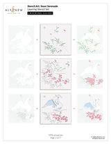 Altenew Stencil Art: Swan Serenade Layering Stencil Set (6 in 1)