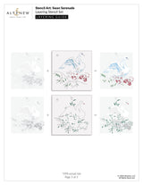 Altenew Stencil Art: Swan Serenade Layering Stencil Set (6 in 1)