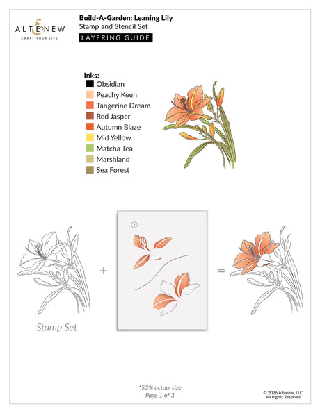 Altenew Build-A-Garden: Leaning Lily