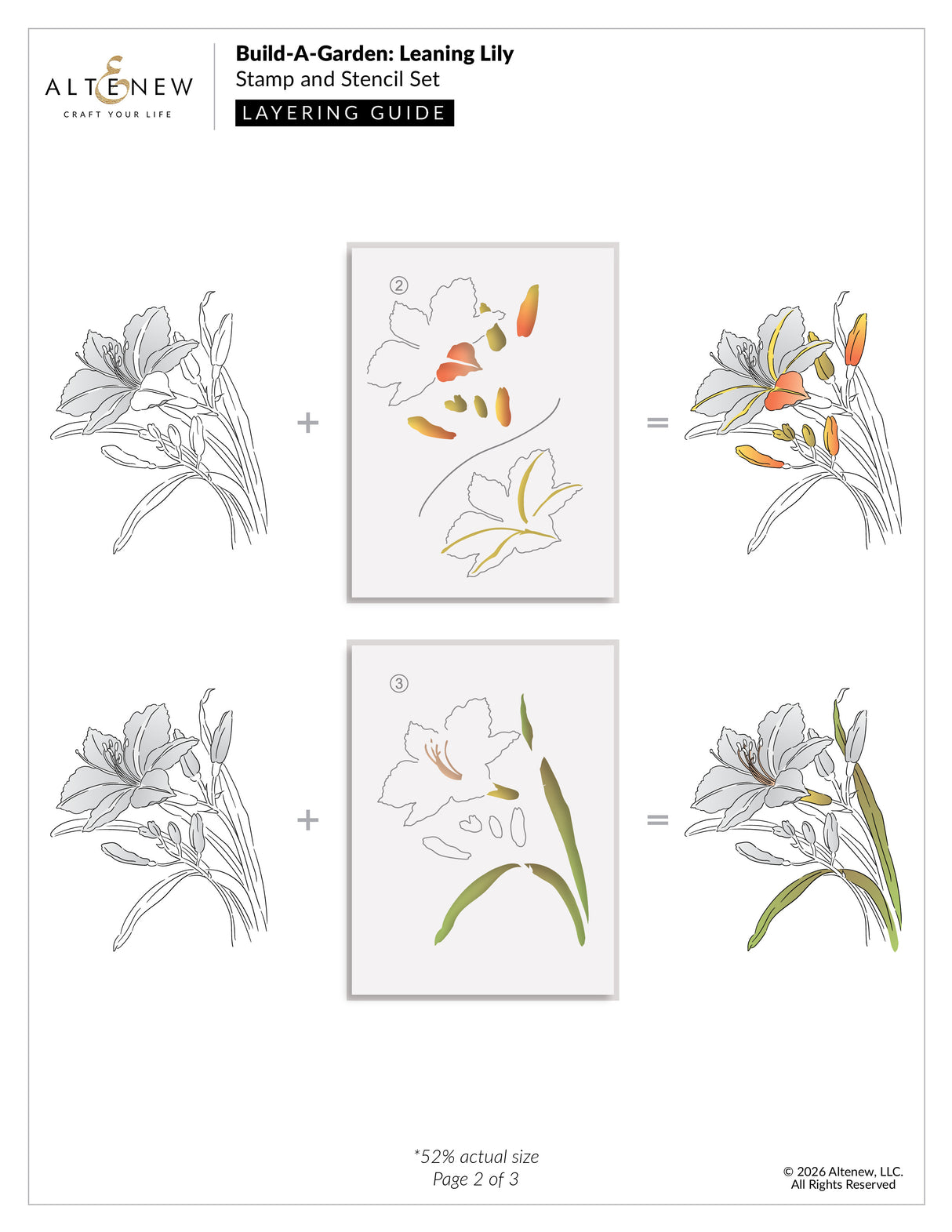 Altenew Build-A-Garden: Leaning Lily