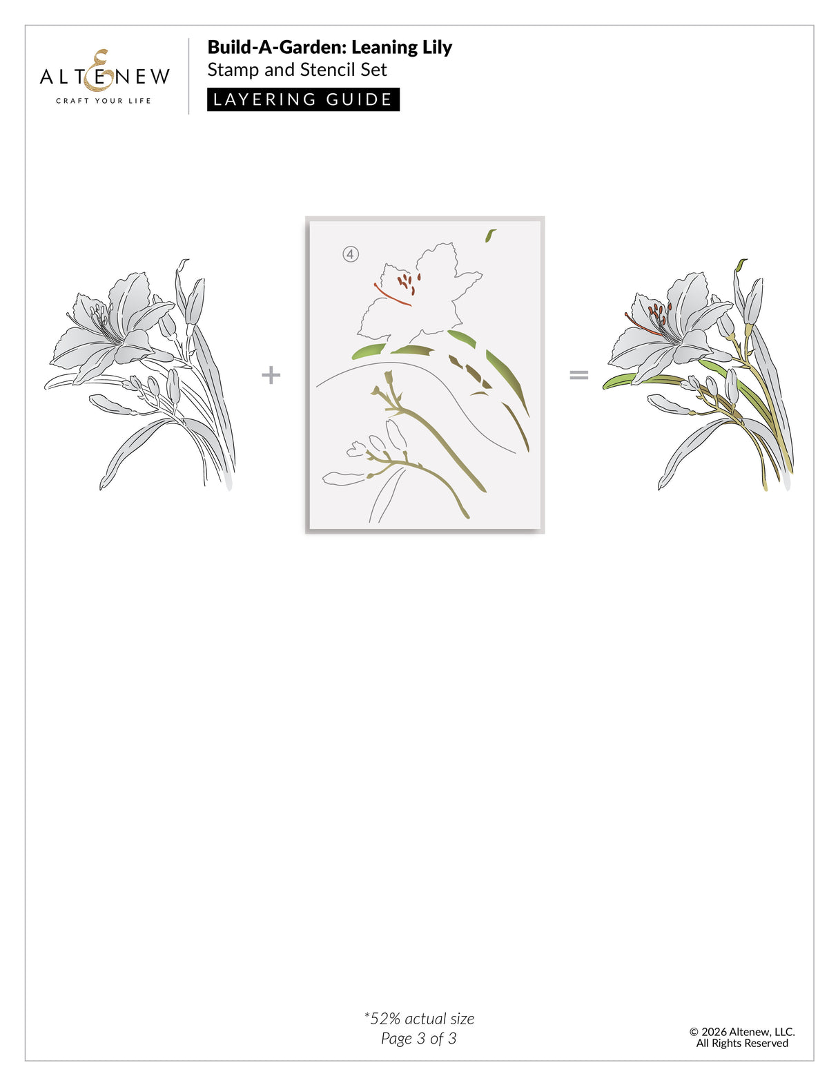 Altenew Build-A-Garden: Leaning Lily