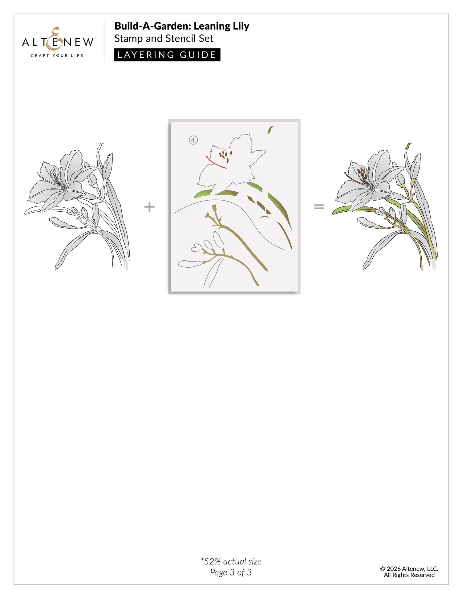 Altenew Build-A-Garden: Leaning Lily