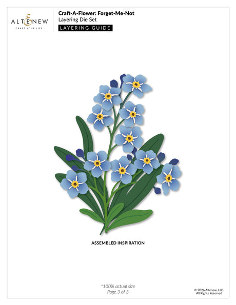 Altenew Craft-A-Flower: Forget-Me-Not Layering Die Set