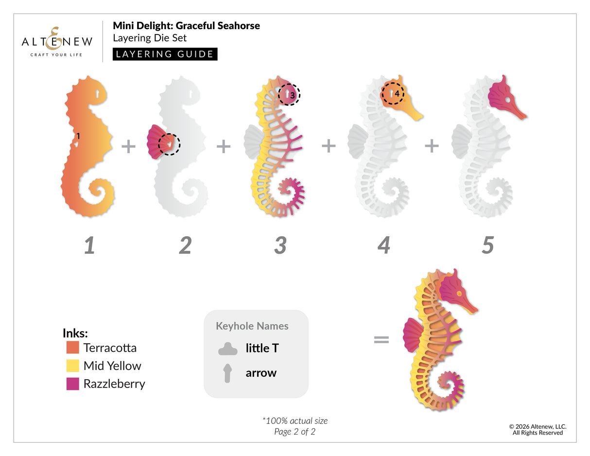Altenew Mini Delight: Graceful Seahorse Stamp & Die Set