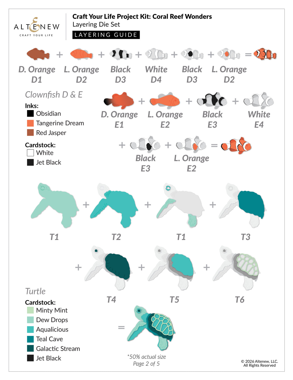 Altenew Craft Your Life Project Kit: Coral Reef Wonders