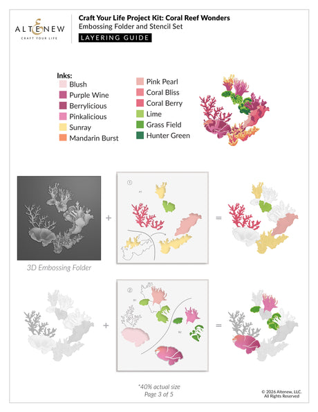 Altenew Craft Your Life Project Kit: Coral Reef Wonders