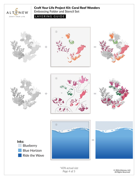 Altenew Craft Your Life Project Kit: Coral Reef Wonders