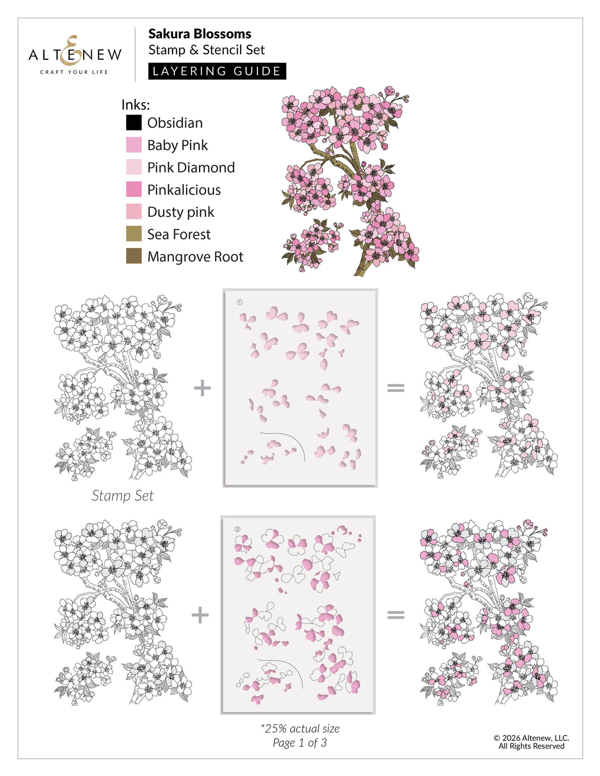 Altenew Sakura Blossoms - Complete Bundle