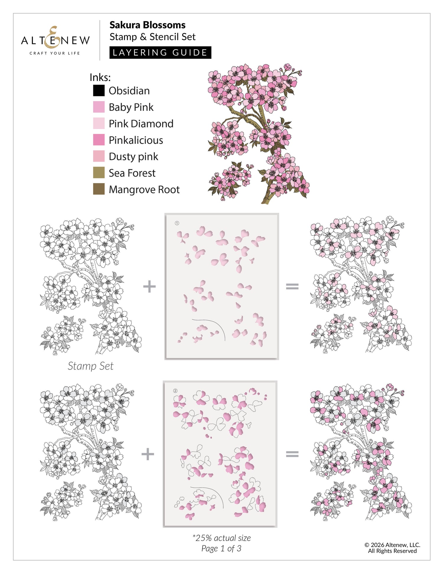 Altenew Sakura Blossoms - Complete Bundle