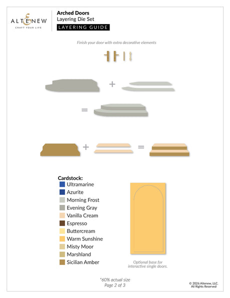 Altenew Arched Doors Layering Die Set