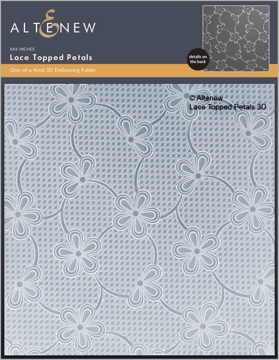 Altenew Lace Topped Petals 3D Embossing Folder