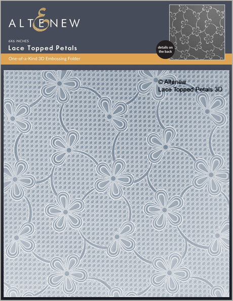 Altenew Lace Topped Petals 3D Embossing Folder