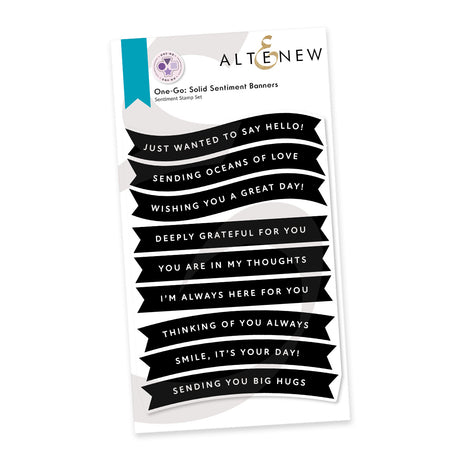 Altenew One-Go: Solid Sentiment Banners - Complete Bundle