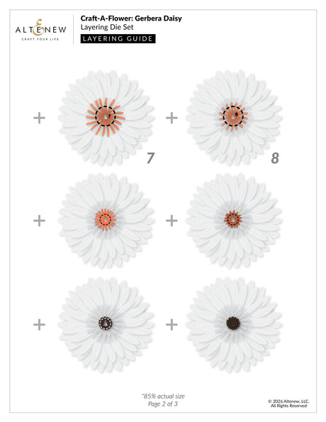 Altenew Craft-A-Flower: Gerbera Daisy Layering Die Set