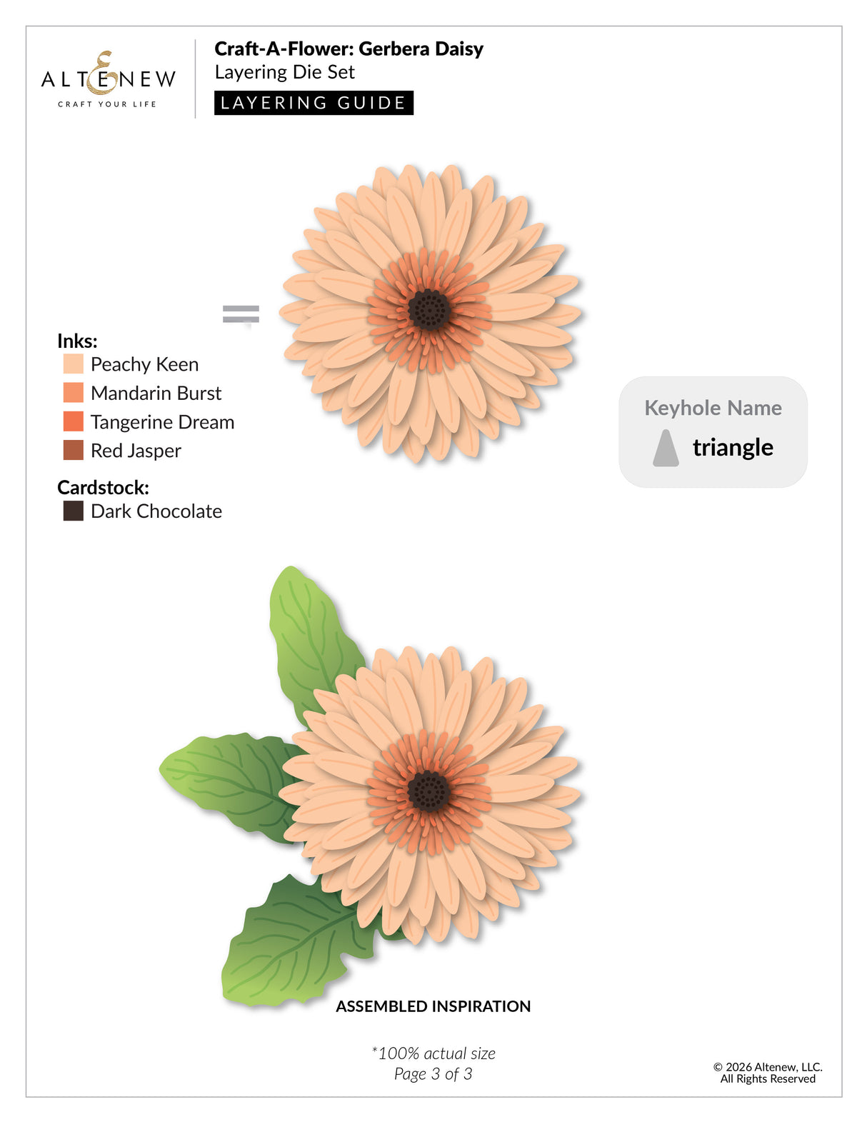 Altenew Craft-A-Flower: Gerbera Daisy Layering Die Set