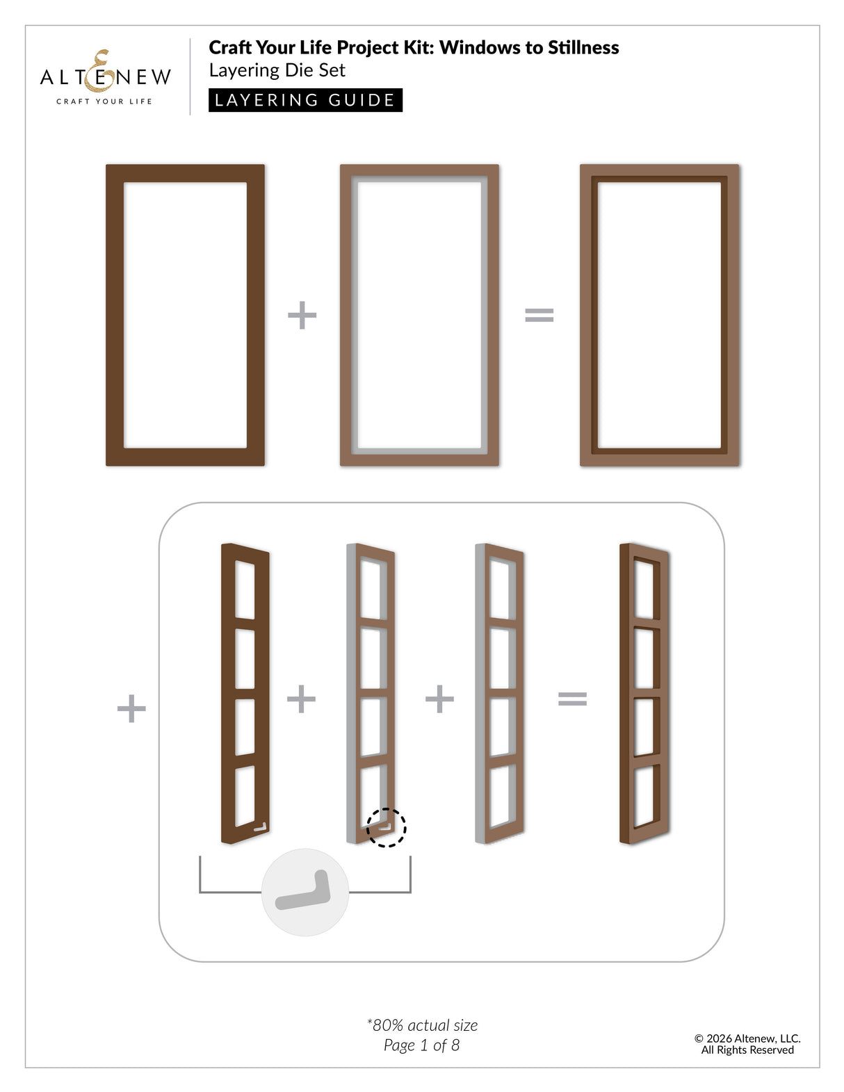 Altenew Craft Your Life Project Kit: Windows to Stillness