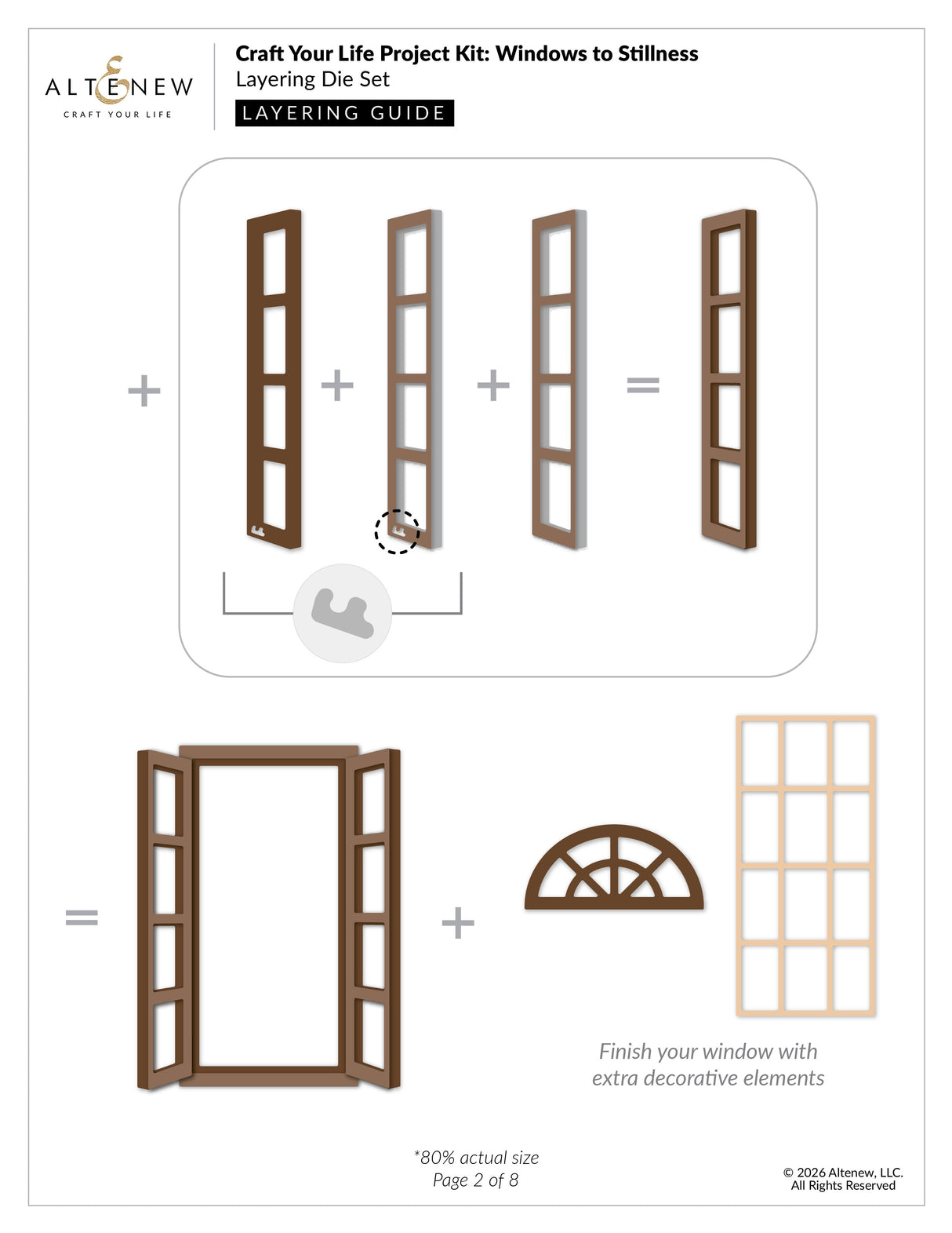 Altenew Craft Your Life Project Kit: Windows to Stillness