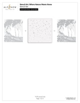 Altenew Stencil Art: Where Nature Meets Home Layering Stencil Set (6 in 1)
