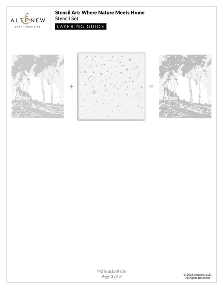 Altenew Stencil Art: Where Nature Meets Home Layering Stencil Set (6 in 1)