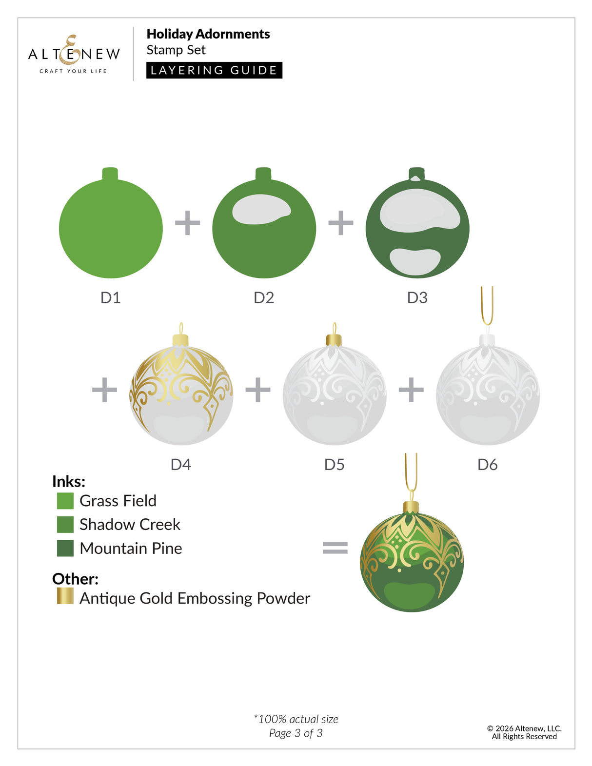 Altenew Holiday Adornments - Complete Bundle
