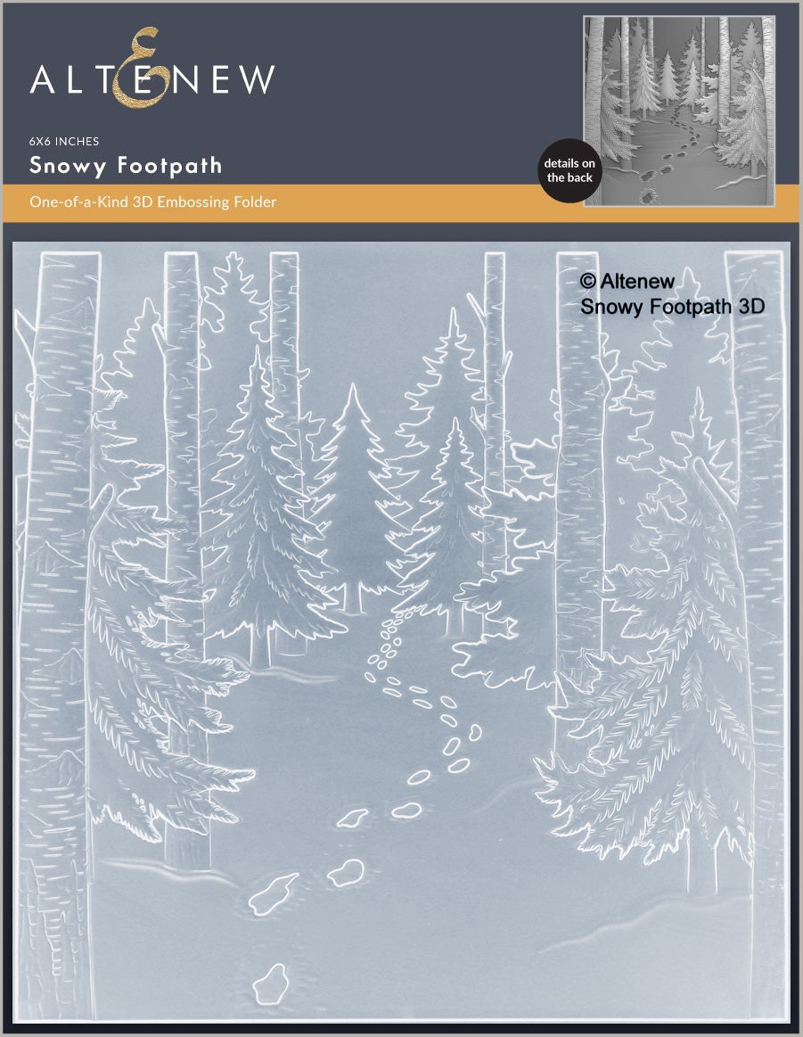Altenew Snowy Footpath 3D Embossing Folder
