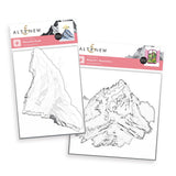 Altenew The Mountain Range Stencil Bundle - ALT11551BN