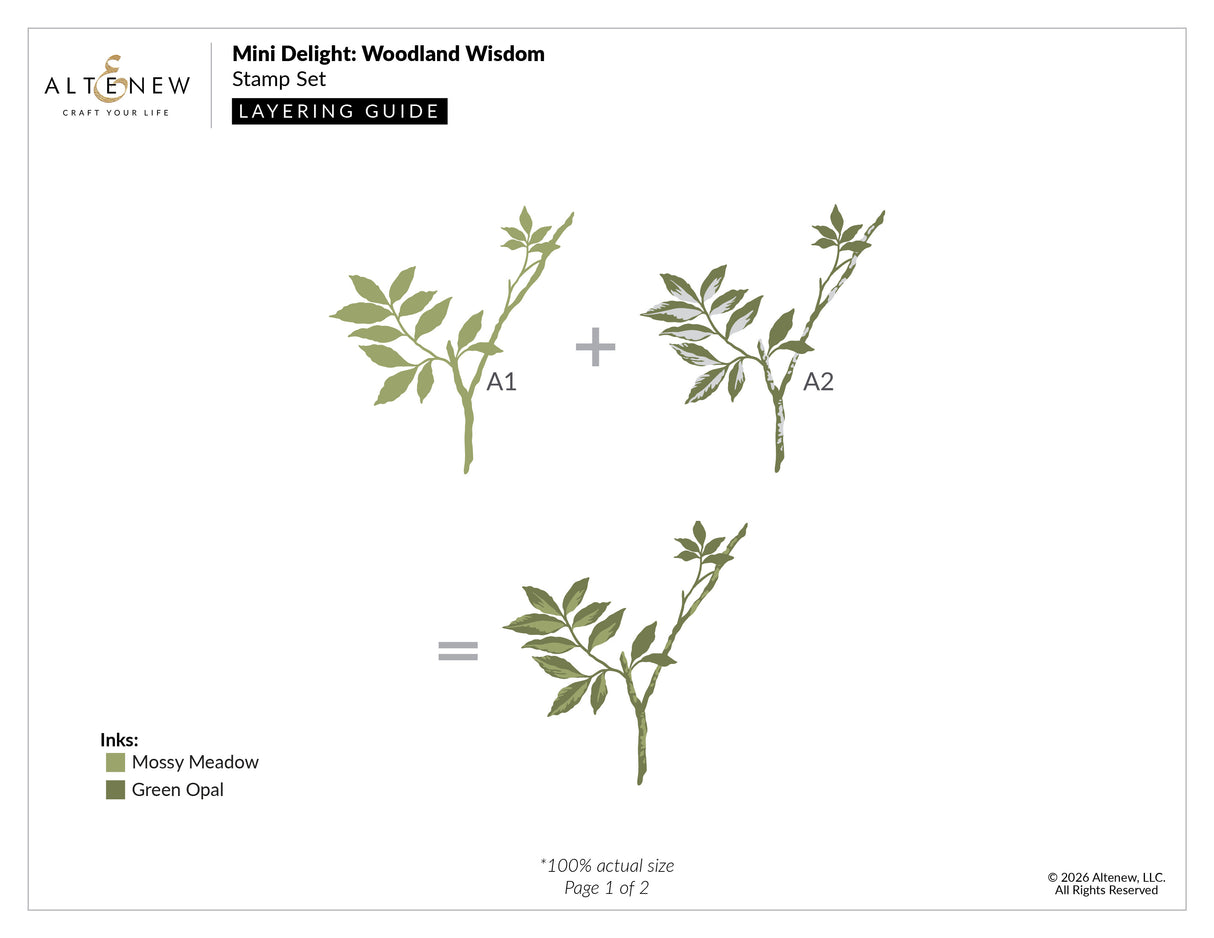 Altenew Mini Delight: Woodland Wisdom Stamp & Layering Die Set