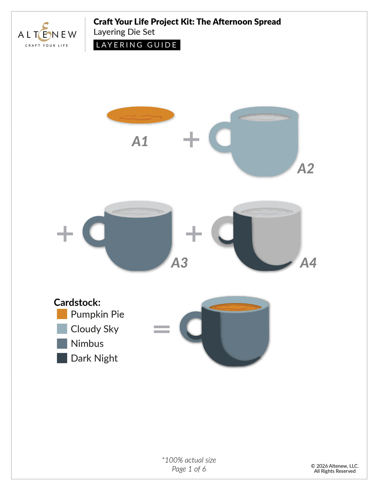 Altenew Craft Your Life Project Kit: The Afternoon & Add-on Die Bundle